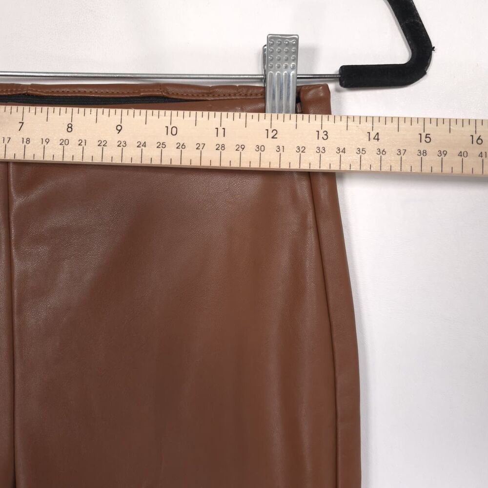 OLD NAVY Womens New Pants 4 Faux Leather Extra High Rise Skinny Brown - Picture 4 of 12